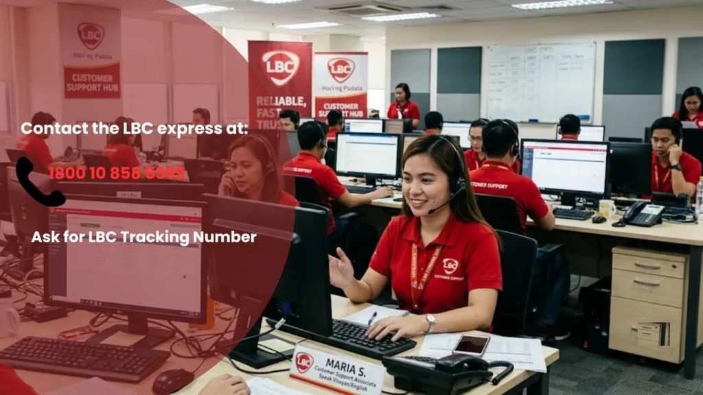 Get Your Tracking Number from LBC Customer Support.