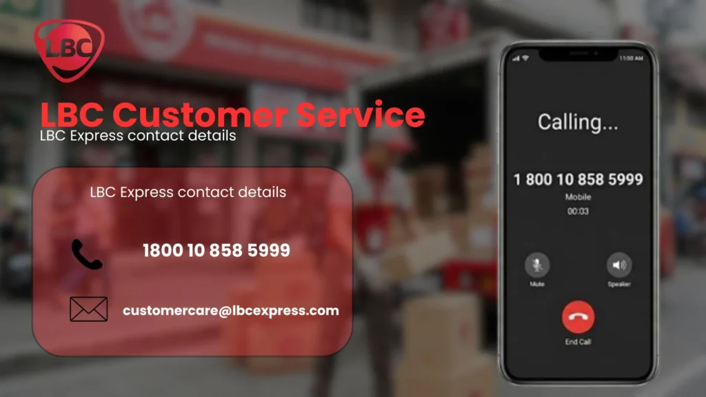 LBC Contact Number | LBC Customer Service & Chat Support 1 LBC customer support banner with phone 1800 10 858 5999 and email customercare@lbcexpress.com.
